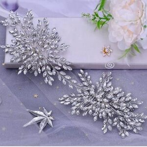 Bridal Wedding Hair comb Wedding Headpiece for Bride Rhinestone Headband Crystal